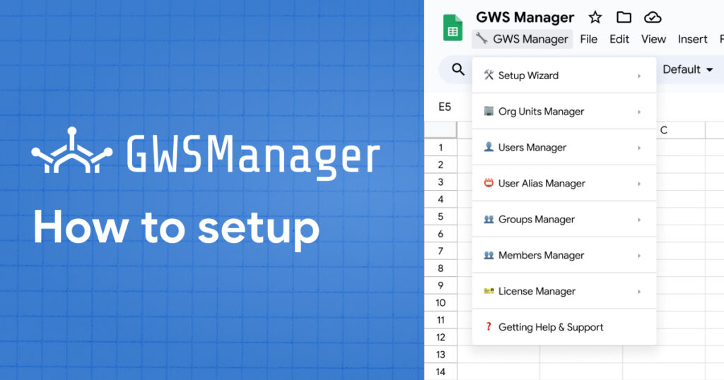 How to setup GWS Manager 1 Frame 95