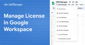 Streamlining License Management in Google Workspace with GWS Manager 1 Manage User Alias in your Google Workspace