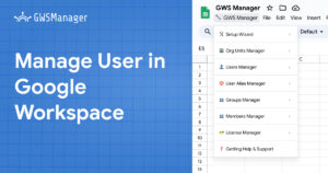 Simplifying User Management in Google Workspace with GWS Manager 17 Manage User in Google Workspace